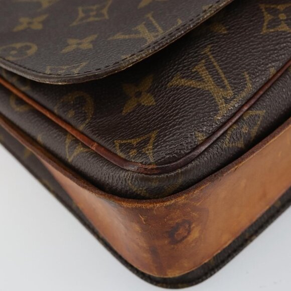 Authentic LOUIS VUITTON Monogram Cartouchiere GM Shoulder Bag M51252 LV - Picture 7 of 16